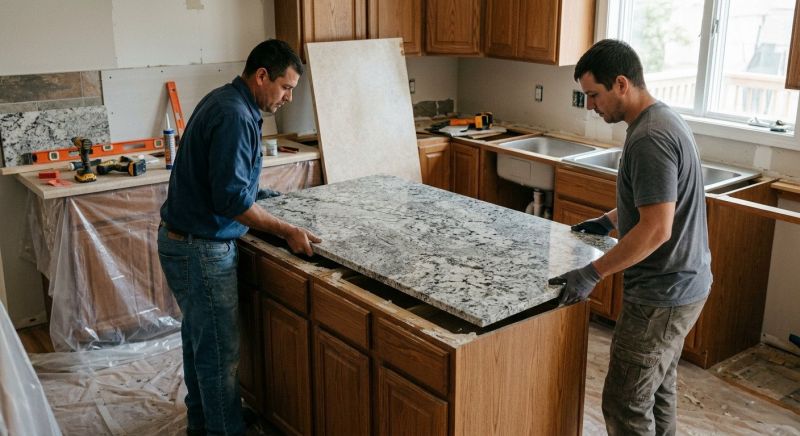 Granite Slab Installation in Napa, CA